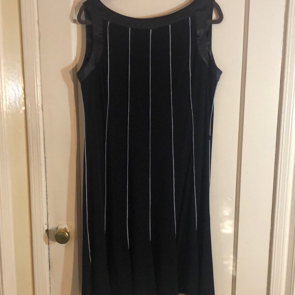 Black flare dress
